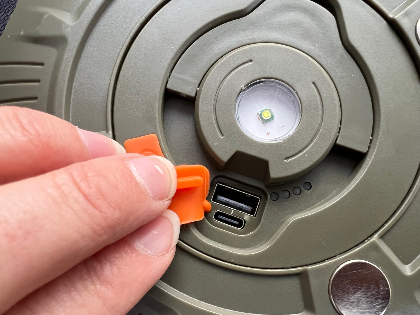 Retractable Camp String Lights – 60' Outdoor USB-Rechargeable Light System