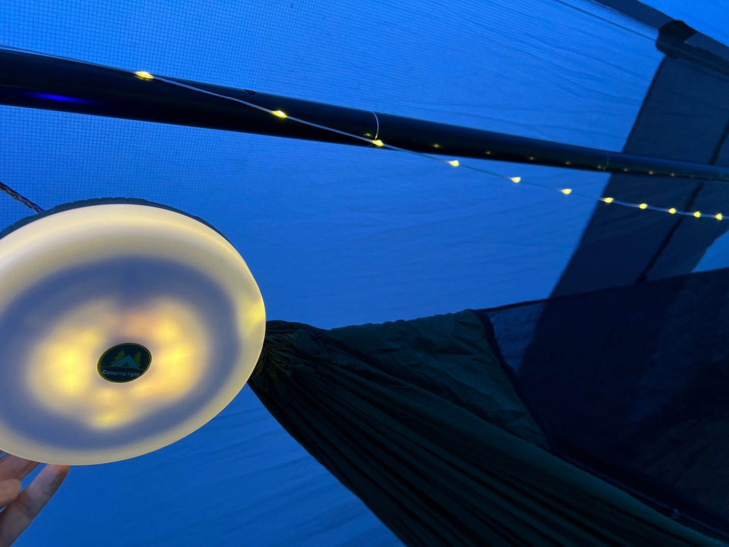 Retractable Camp String Lights – 60' Outdoor USB-Rechargeable Light System