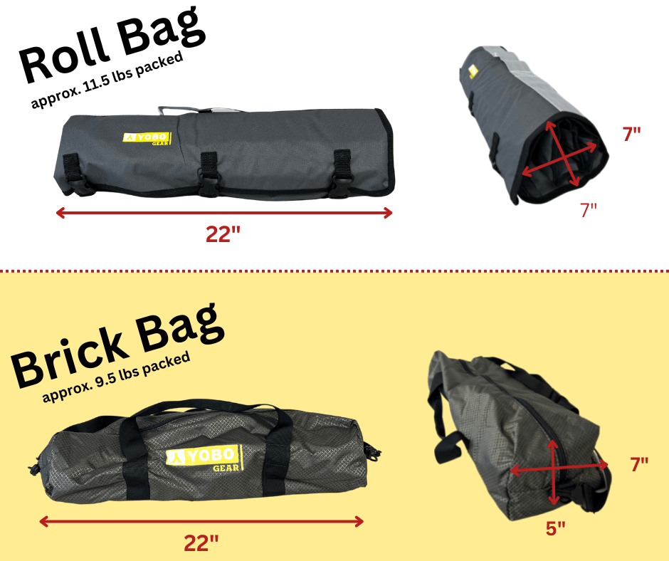 brick bag vs roll bag graphic